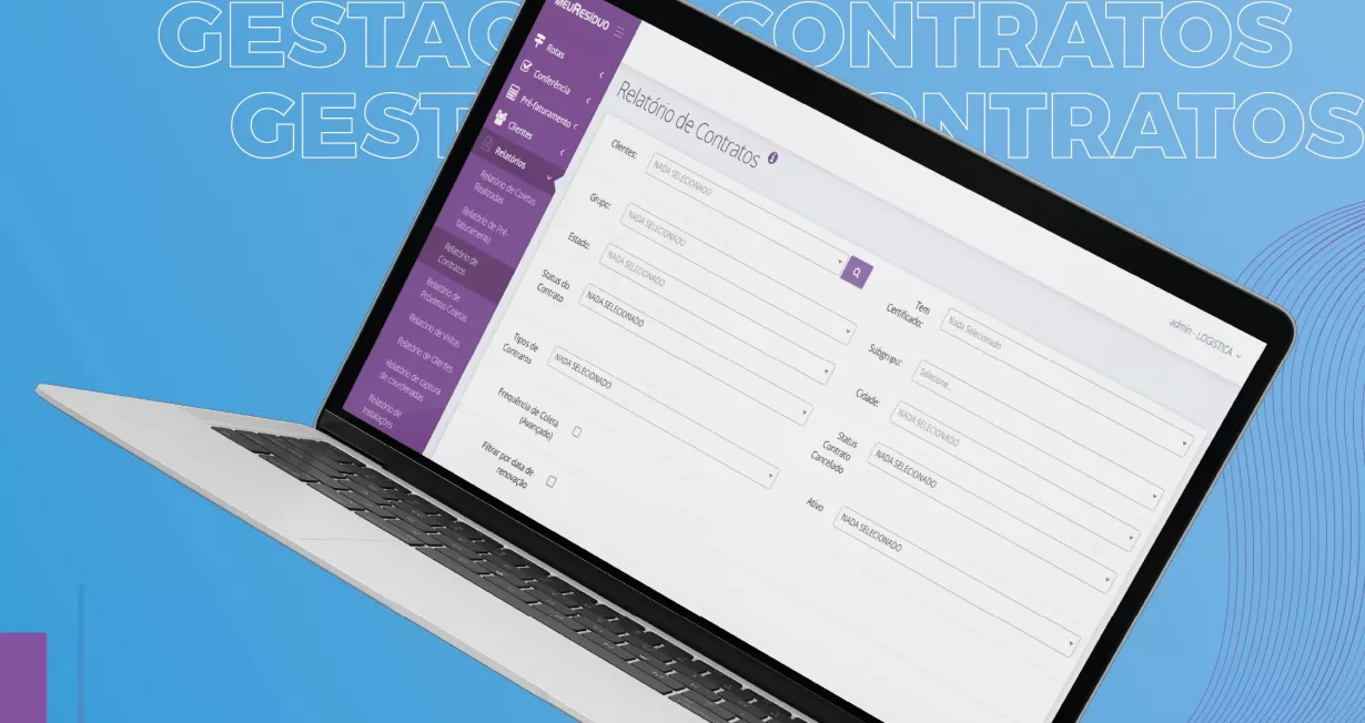 Gestão de contratos com a meuResíduo