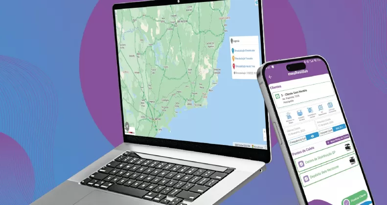 Como o mapa dos coletores da meuResíduo melhora o controle operacional