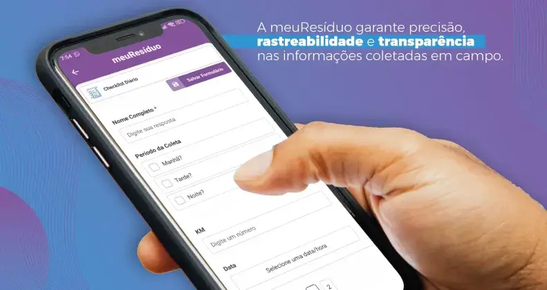 lançamentos precisos com a meuResíduo