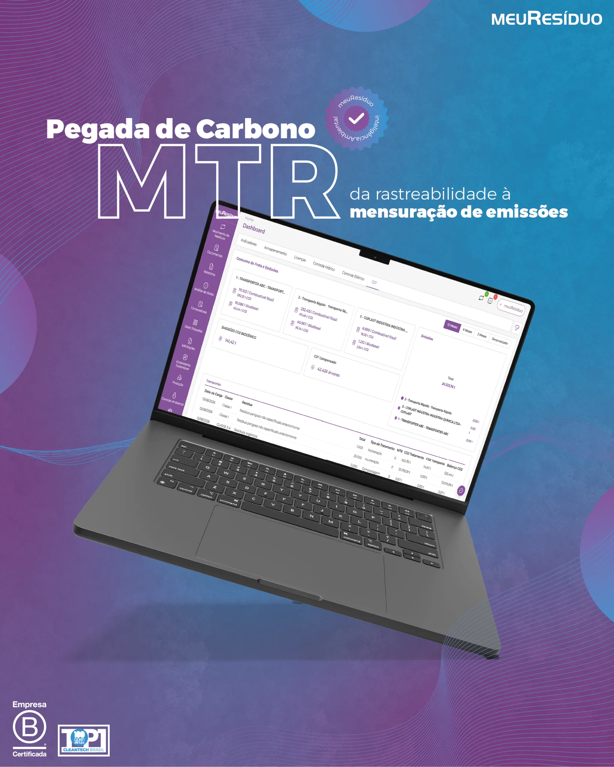 Pegada de Carbono no MTR: da rastreabilidade à mensuração de emissões