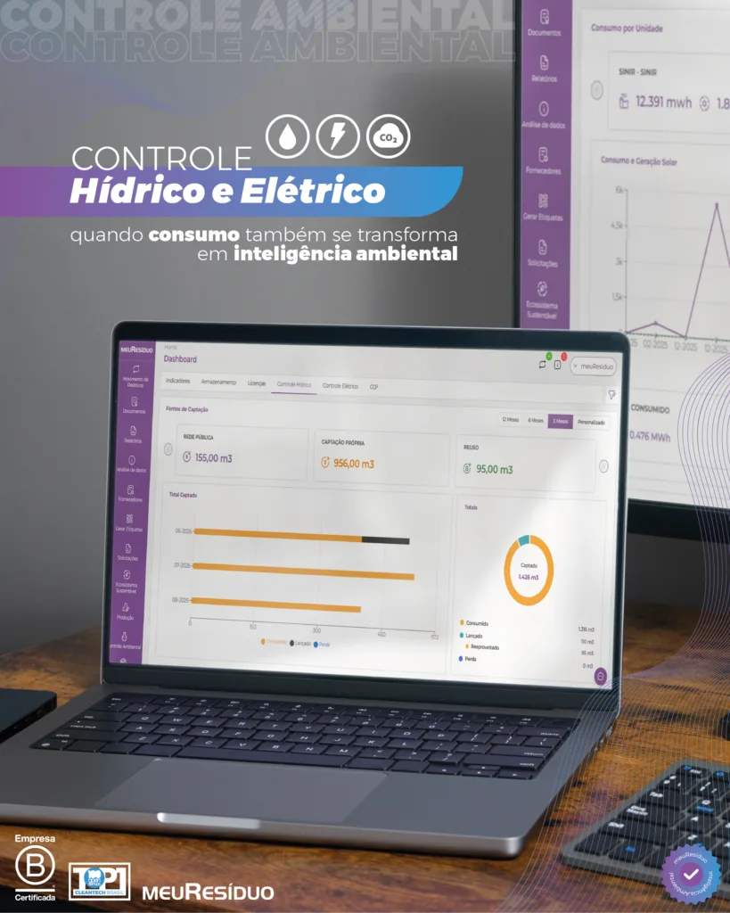 Controle hídrico e elétrico