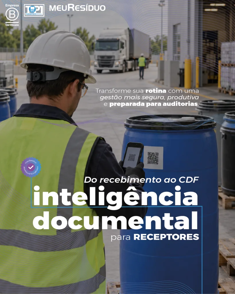 Do recebimento ao CDF: mais controle para receptores de resíduos